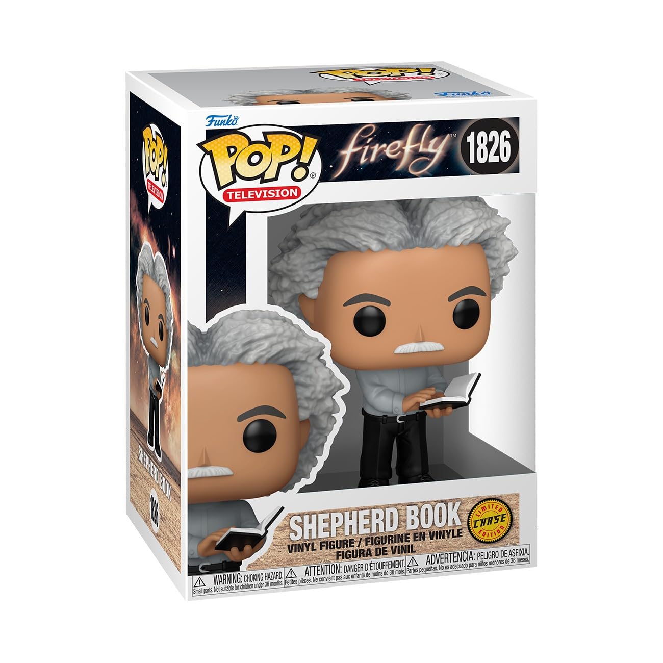 Funko Pop! TV: Firefly, Shepherd Book, 1/6 Odds for Rare Chase Variant, Collectable Vinyl Figure, Gift Idea - Image 3