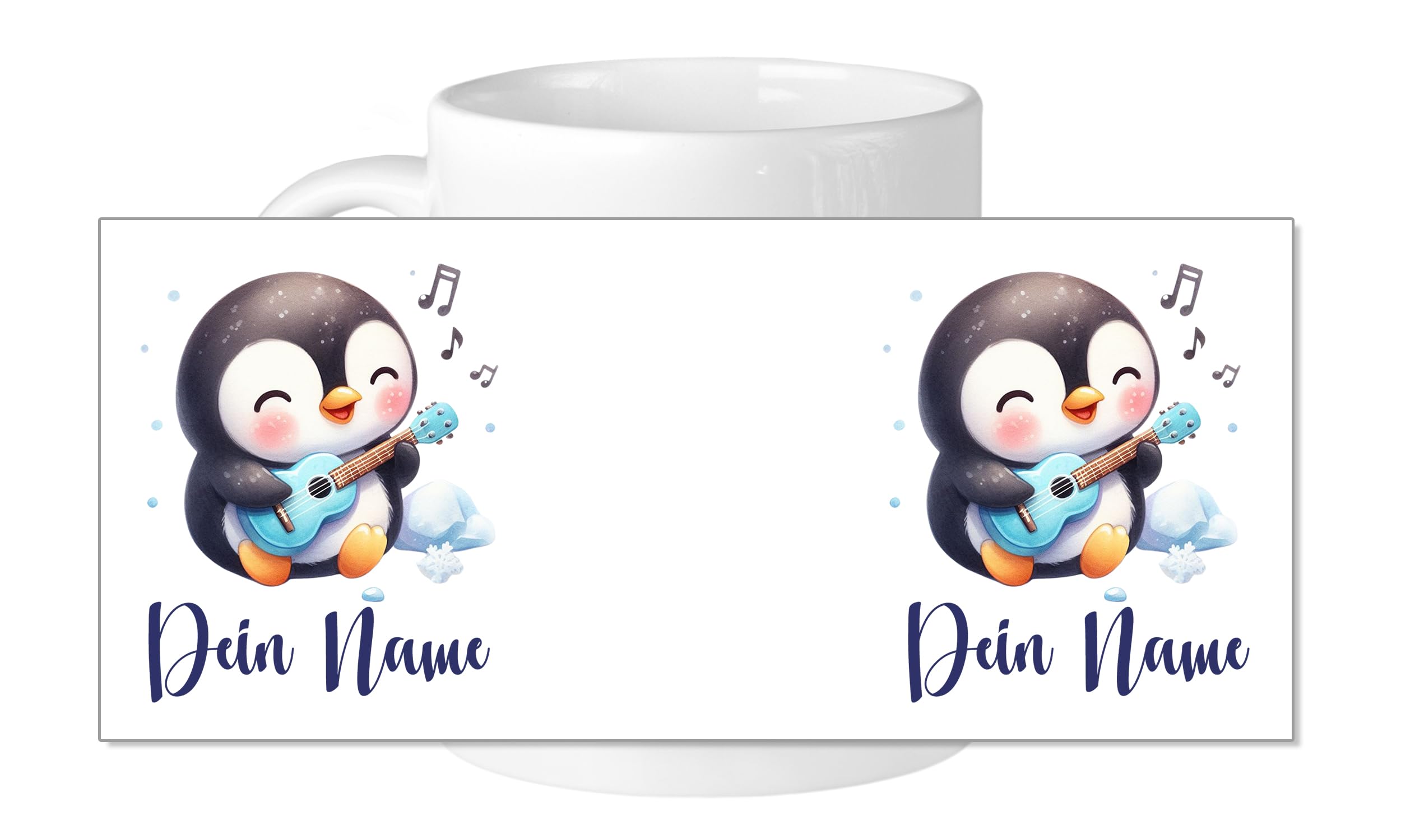 Taza De Navidad Personalizada Con Nombre Para Niños, Taza De Chocolate Caliente Taza De Navidad De Pinguino Taza De Te De Ceramica De 11 Onzas