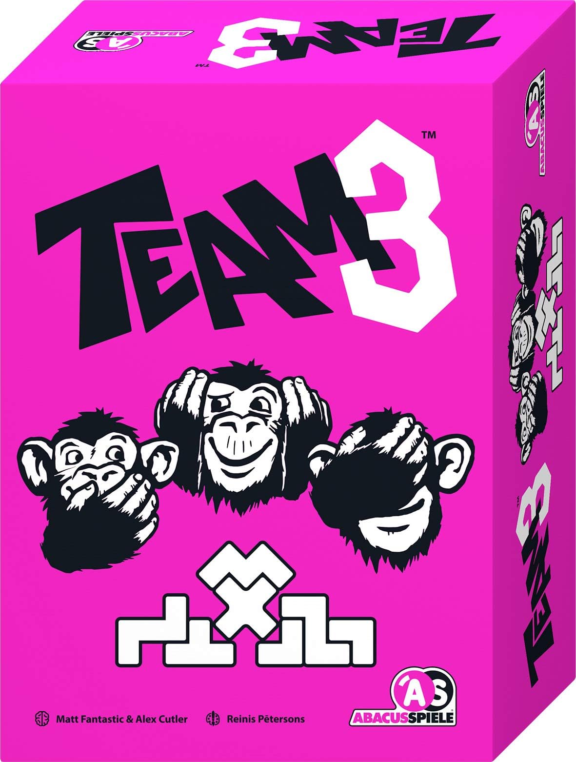 ABACUSSPIELE TEAM3 Pink: Cooperative Building Game - Ages 60+