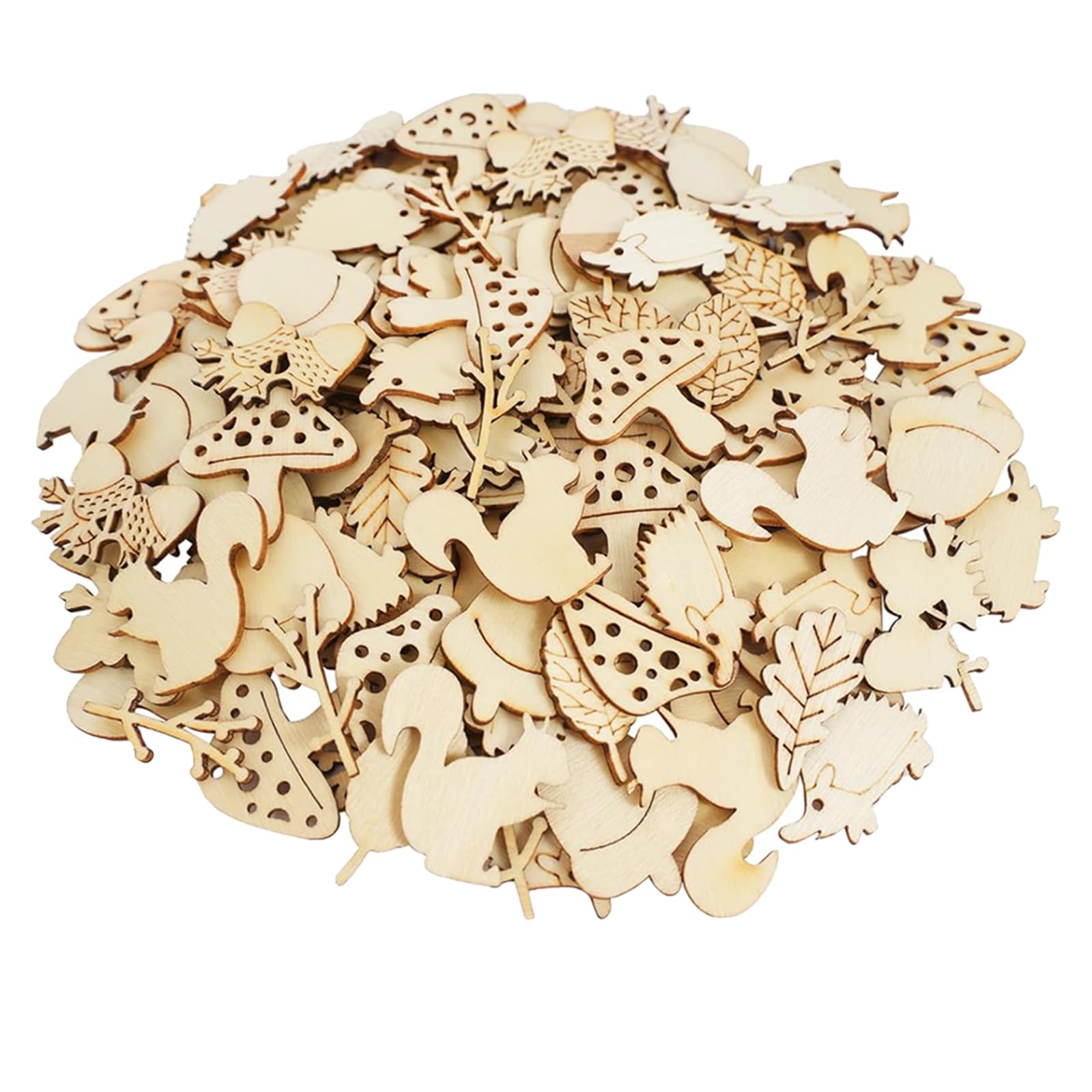 10 Stück Rustikale Holz Oval Holzscheiben Naturhol Produktbild-Vorschau 6