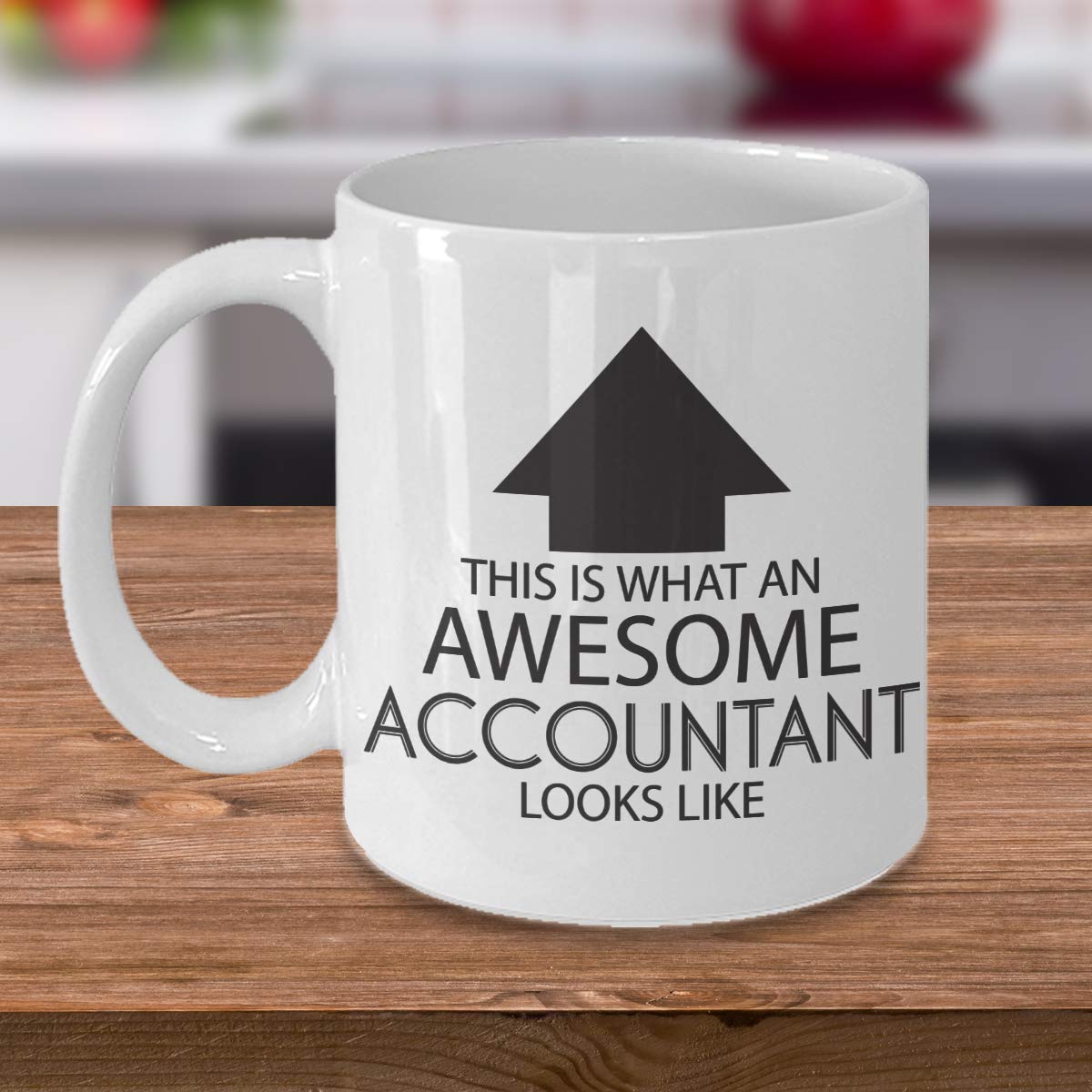 Taza de café con texto en inglés «This is What an Awesome Accountant Looks Like - Inspirational Sarcasm Birthday Christmas Humor Gift Idea Novelty Tea Cup for Coworker Friend Men Women Adult»