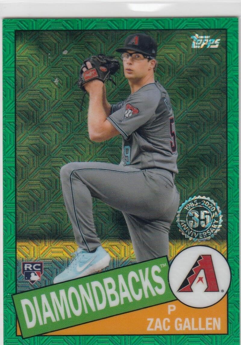 Baseball Trading Card 2020 Topps Update Silver Packs Refractors Green #CPC-28 Zac Gallen EX/NM RC Rookie 38/99 Diamondbacks