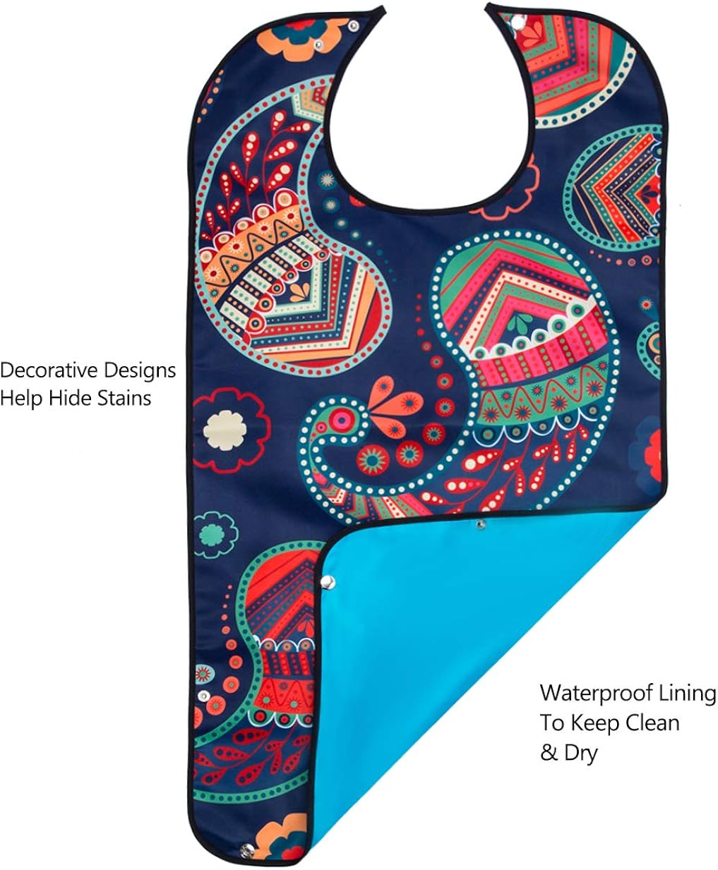 🔥 Bacaby 3 Pack Adult Bibs for Eating, Color totem Washable Reusable Clothing Protector for Elderly Women 33.5 x 18 Onе-Dау Sаlе: Uр tо 50% оƒƒ Bacaby 3 Pack Adult Bibs for Eating, Color totem Washable Reusable Clothing Protector for Elderly Women 33.5 x 18
