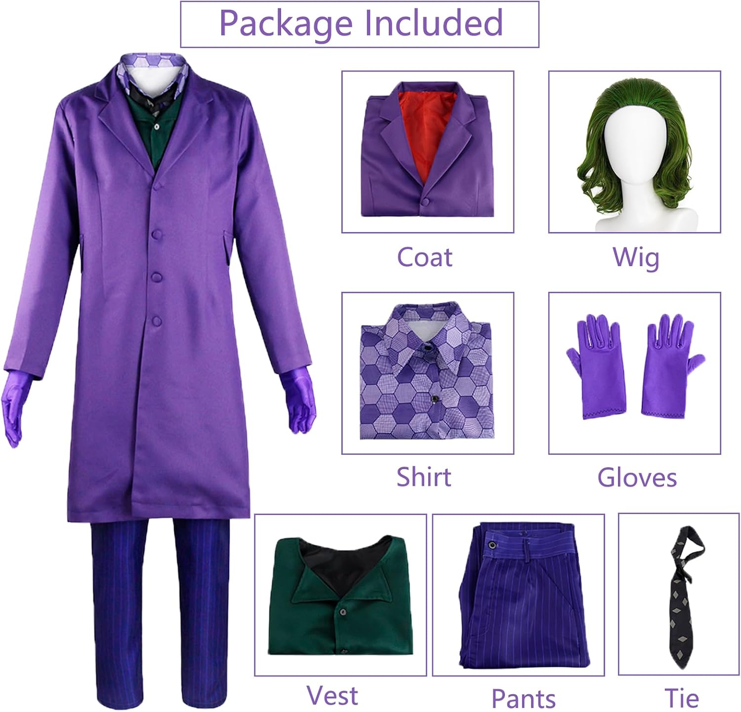 Detaily klaunského kostýmu