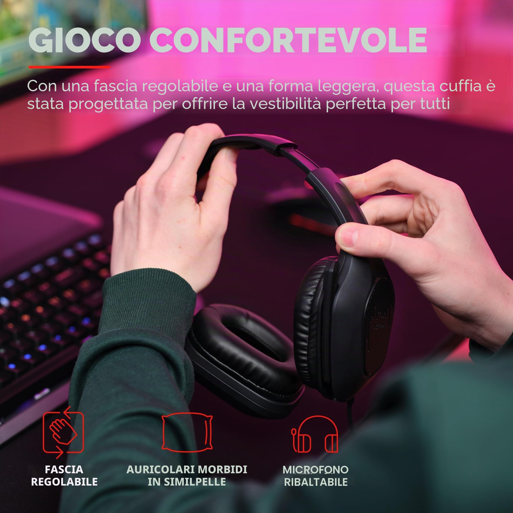Trust Gaming GXT 792 Quadrox - Pacchetto da gioco 4 in 1 QWERTY NL Layout