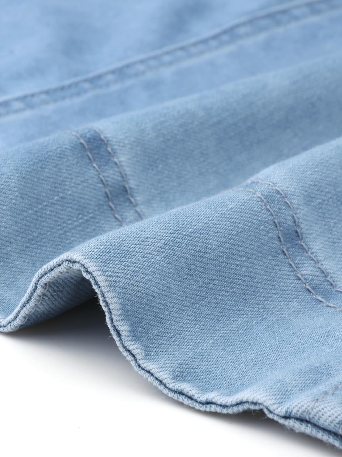 Allegra K Denim Shirt Dress for Women's Casual Button Down Short Sleeves Belted Jean Midi Dress 2025 Trendy Outfits - Image 6