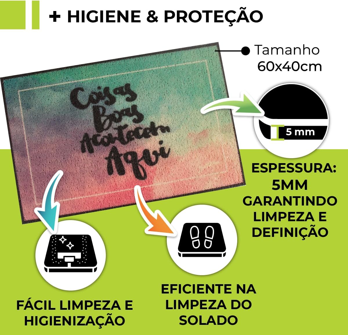 Tapete De Porta Capacho Divertido Merry Grinchmas Ca954