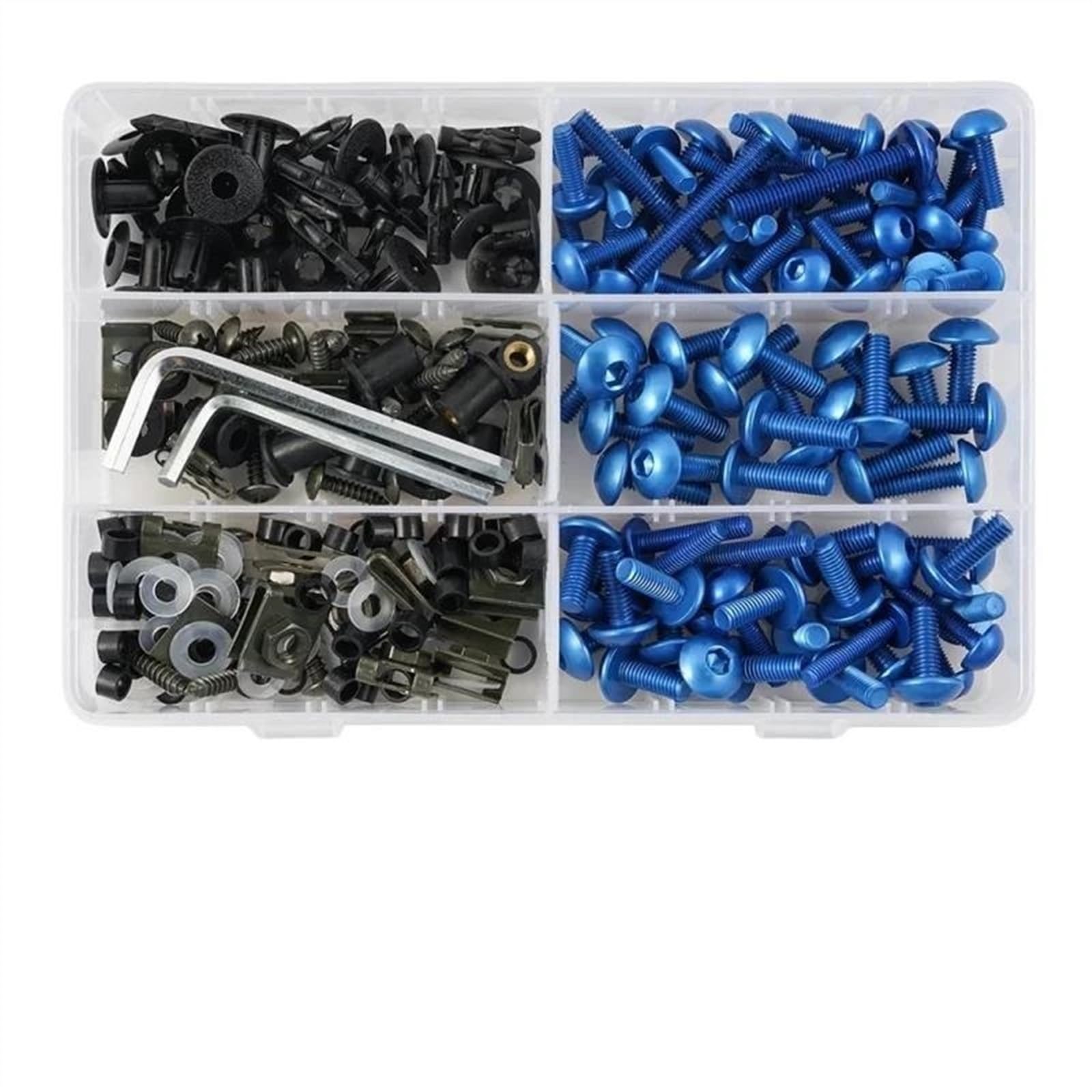 Motorcycle Complete Fairing Bolts Kit Screws Nut For CBR600RR CBR1000RR CBR 600 F2 F3 F4 RR 1000 900 929RR CNC Alloy(Blu)