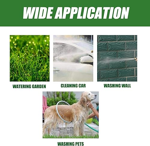 Miniatura 7 de YANWOO Manguera de jardín corta de acero inoxidable 304 de 6 pies con conector de metal hembra a hembra, manguera de agua flexible y ligera, segura