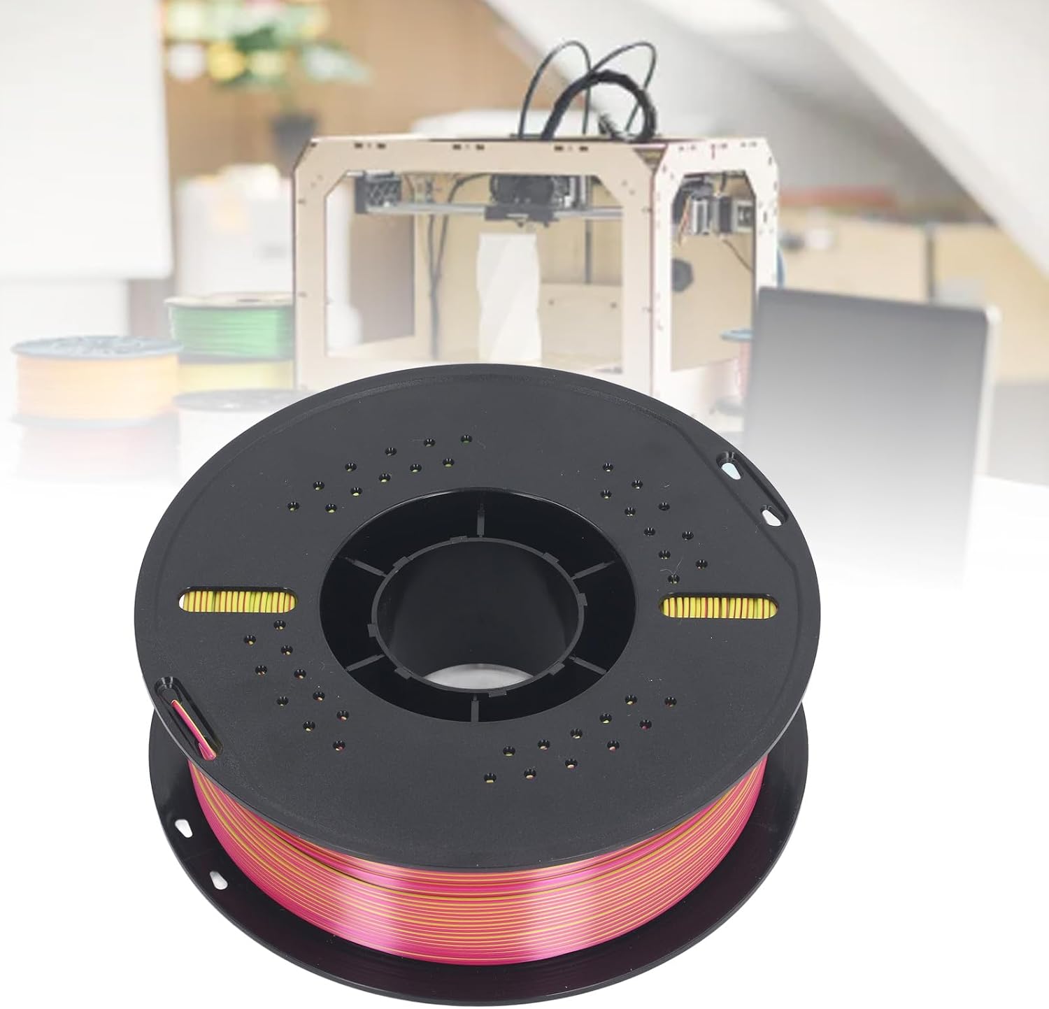 Gavigain 3 Color Red Yellow Blue Shiny Silky Smoothly PLA Filament 1.75mm 1KG for FDM 3D Printer