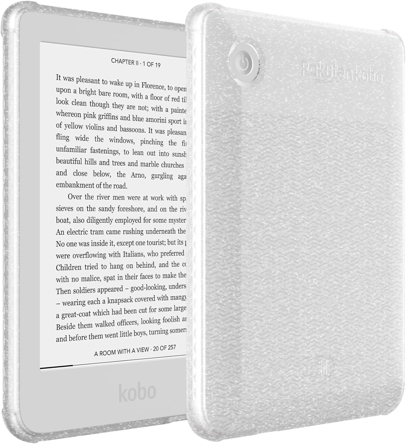Sponsored Ad – Rugged Fit Designed for Kobo Clara 2E Case 6" Cover, [SKN] Shockproof Anti-Yellowing Slim Grip Lightweight TPU Bumper Reinforced Corners Drop Protection for eReader Cover (Clear Glitter)