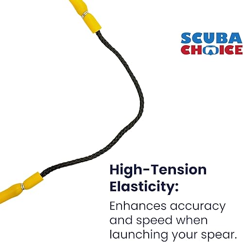 Miniatura 4 de Scuba Choice 38" Rubber Hand Pole Spear Sling, 28-38" Long  Durable, High-Performance Spearfishing Tool, Lightweight & Compact Design for Easy