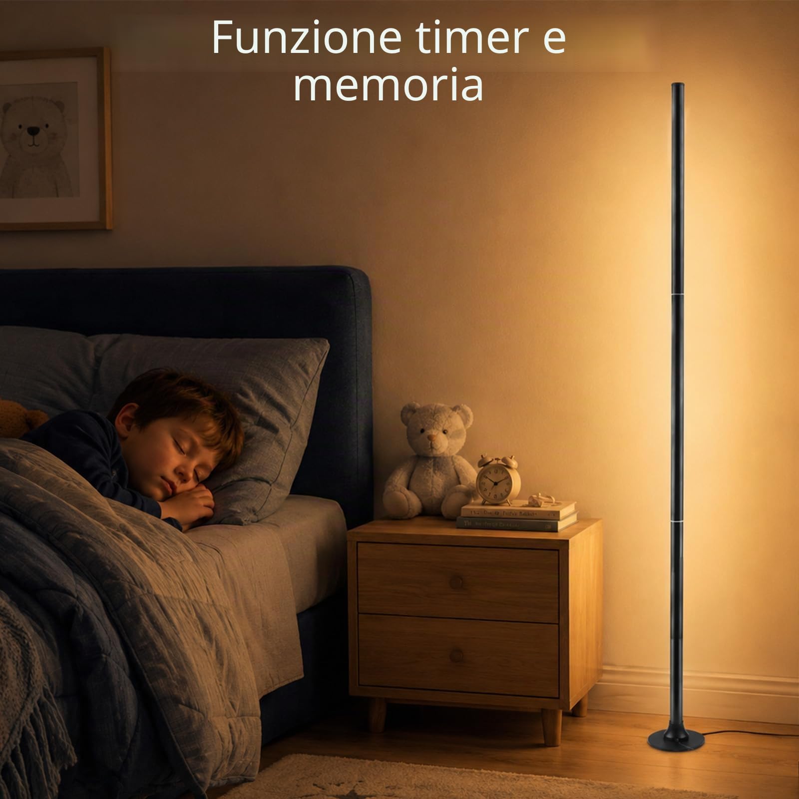 160cm Lampada Terra RGB per Soggiorno,Set da 2,Controllo APP e Telecomando | LED Lampade Angolari Dimmerabili con 16 Milioni di Colori, Sincronizzazione Musicale, Modalità DIY e Funzione Temporizzazione