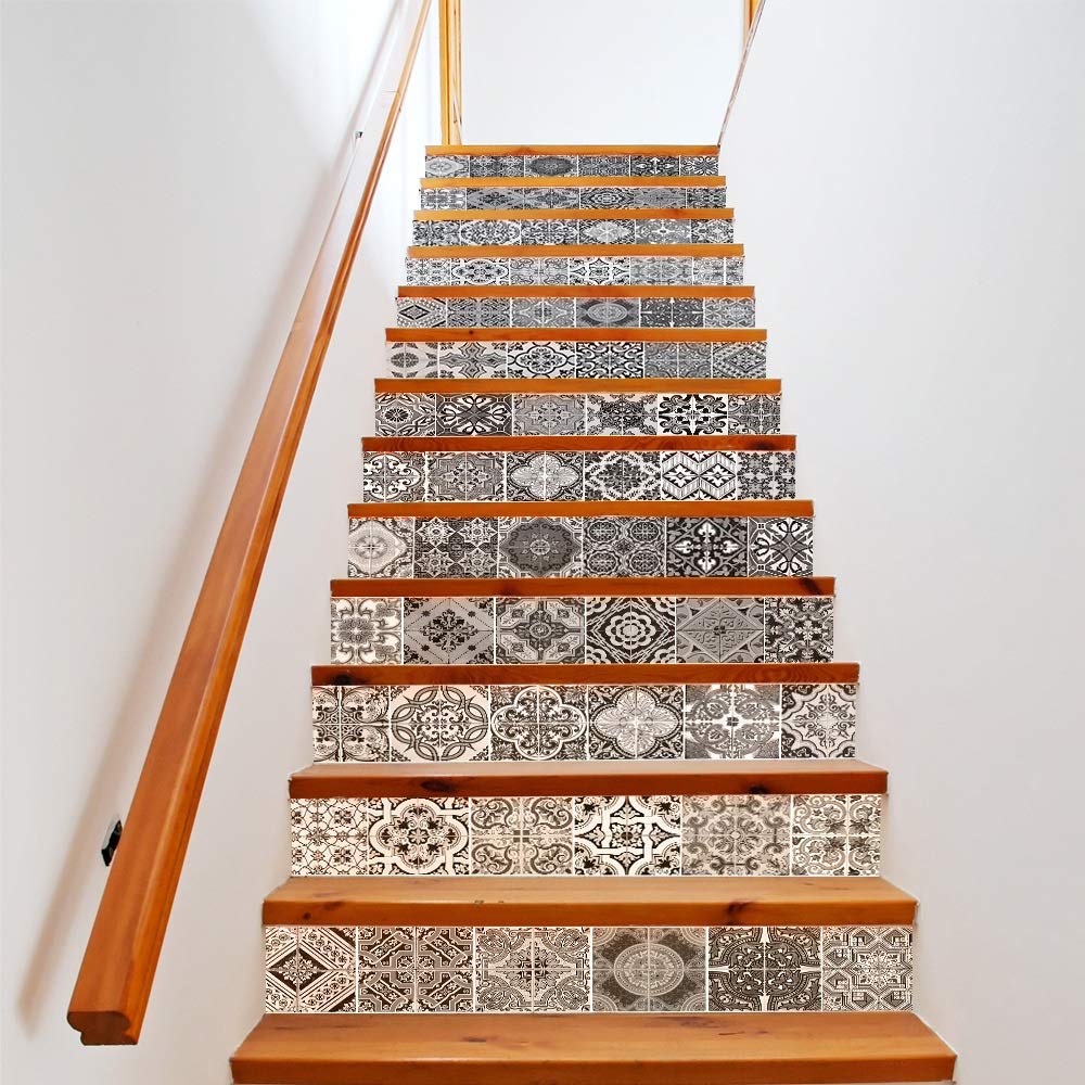 Buy Stair Sticker Decals Peel And Stick Tile Backsplash Stair Riser ...