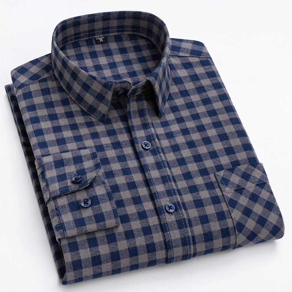 Camicia In Cotone A Maniche Lunghe Da Uomo,Camicia Casual Da Uomo A Manica Lunga, Camicie Scozzesi In Cotone Flanella Da Uomo Camicia In Cotone Spazzolato Camicia Casual Per Uomo Camicia In Cotone S