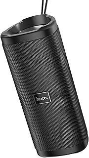 Hoco HC4 - Bella Sports Wireless Speaker, Bluetooth V5.0, Battery Capacity: 1500mAh, Music Time Up To: 3 Hours, Support Bluetooth, FM, TF card, U disk, AUX, TWS - Black