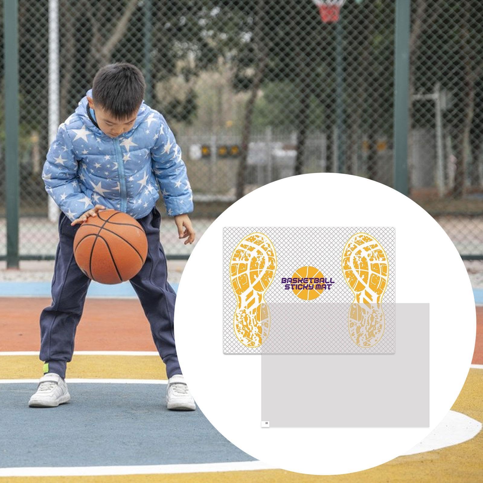 QSTDGVPW Basketball Sticky Paste Mat Shoe Sticky Mat with Board Sticky Floor Mat Sticky Mat for Park, 30 Sticky Mat