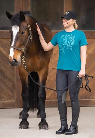 Kerrits Women's Stretch Denim Knee Patch Riding Breeches Comfortable Horse Riding Jeans for Everyday Use
