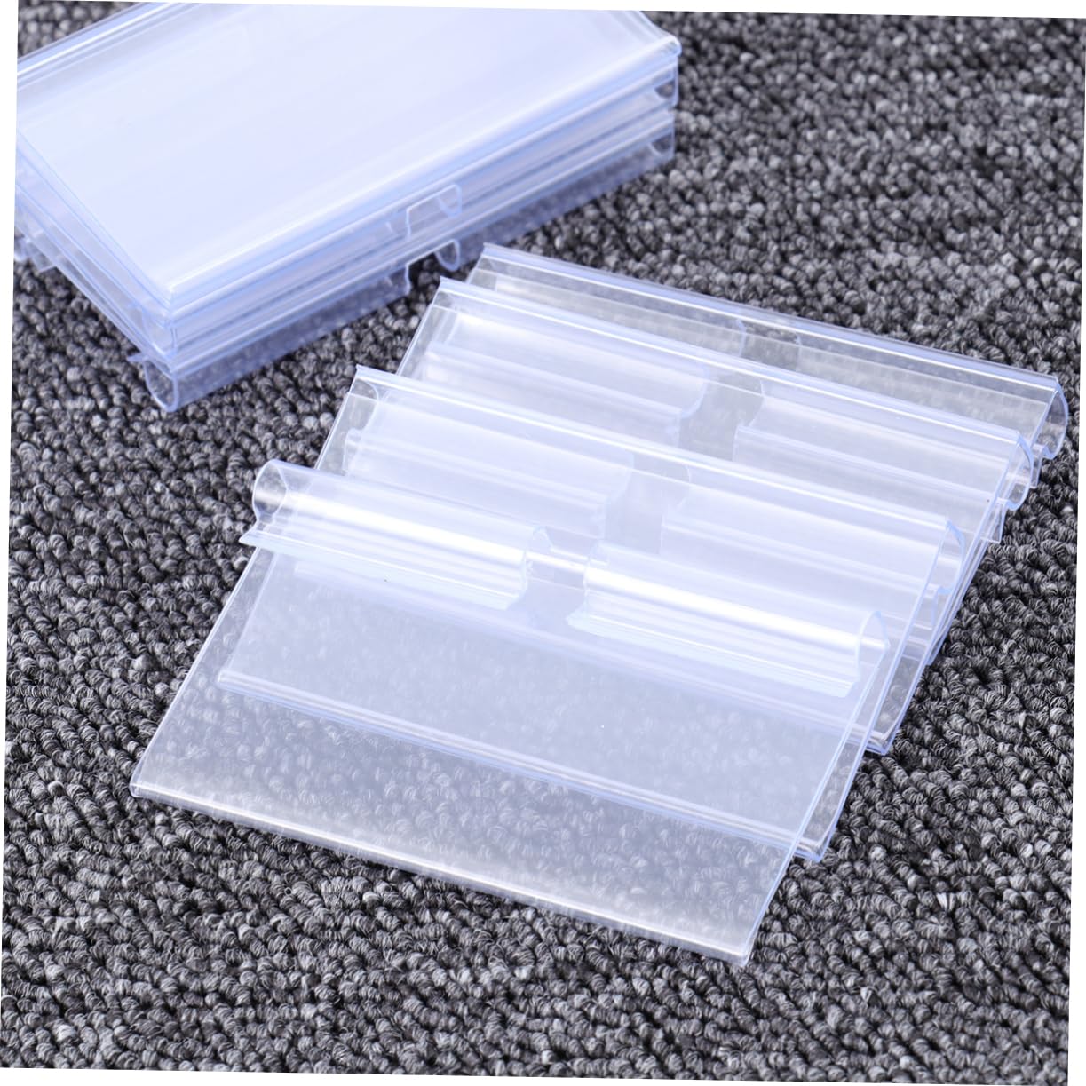 100 Étiquettes de Prix PVC Transparentes pour Supermarché et Magasin