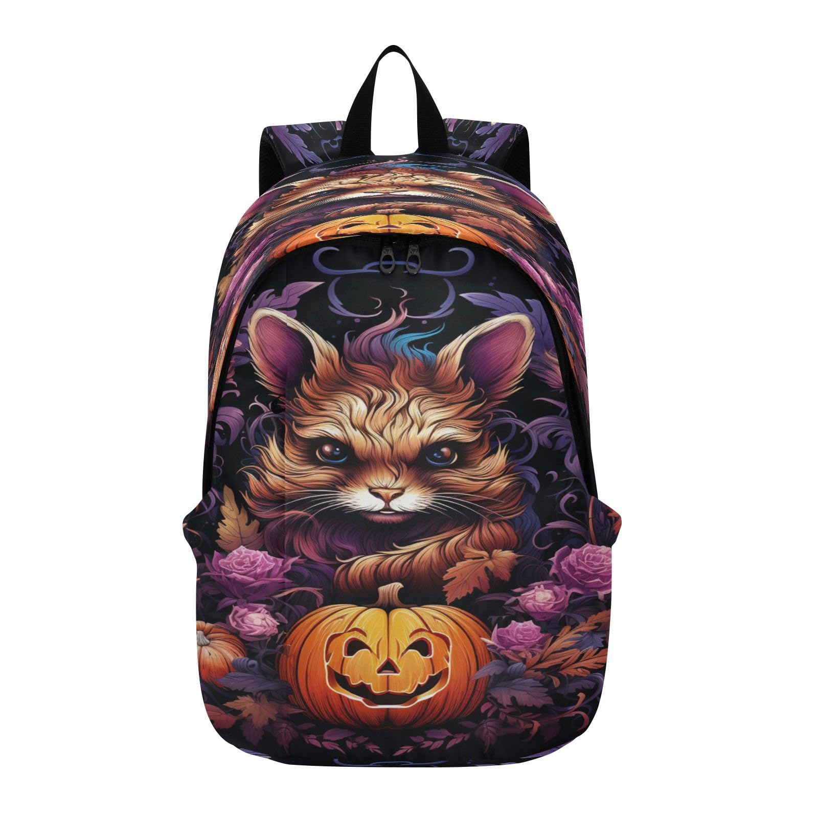 Sac à dos ordinateur portable Halloween citrouille pour voyage et loisirs - 8