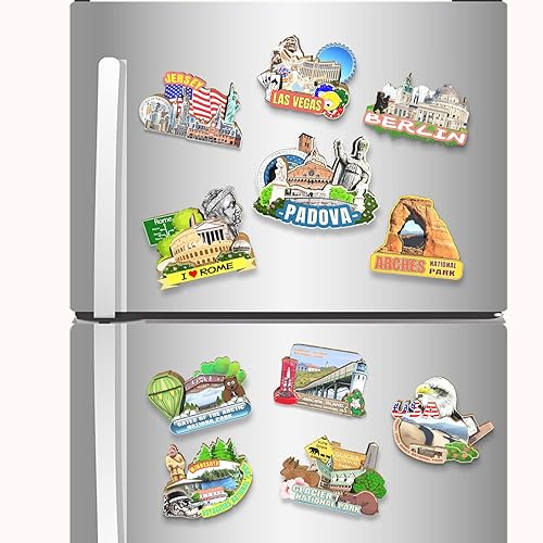 Miniatura 4 de Imán de Padova de Italia para nevera, monumentos 3D, decoración coleccionable de recuerdos hechos a mano