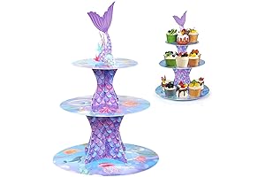 WINKIO Mermaid Cupcake Stand: Enchanting Under the Sea Décor