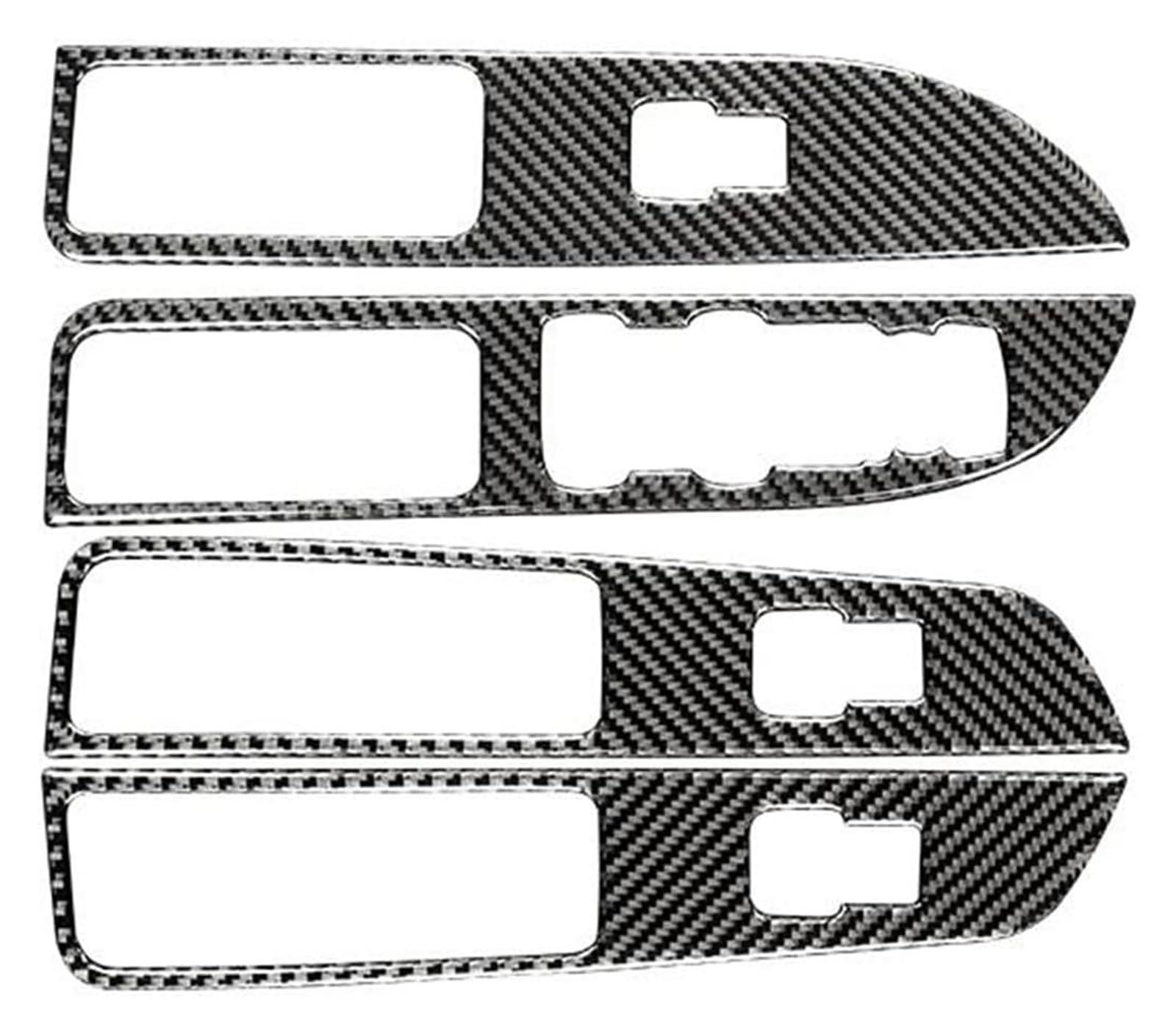 Decoration Interior Trim for Explorer 2013-2019 Window Lift Control Panel Decoration Cover Sticker Decal(Black,RHD)