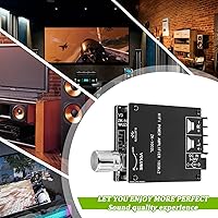 Vista 5 de 100W+100W Bluetooth Amplifier Board DC 5-24V BT and AUX Inputs 2.0 Channel Stereo AMP Board Audio Power Amplifier Module for DIY Wireless Speakers