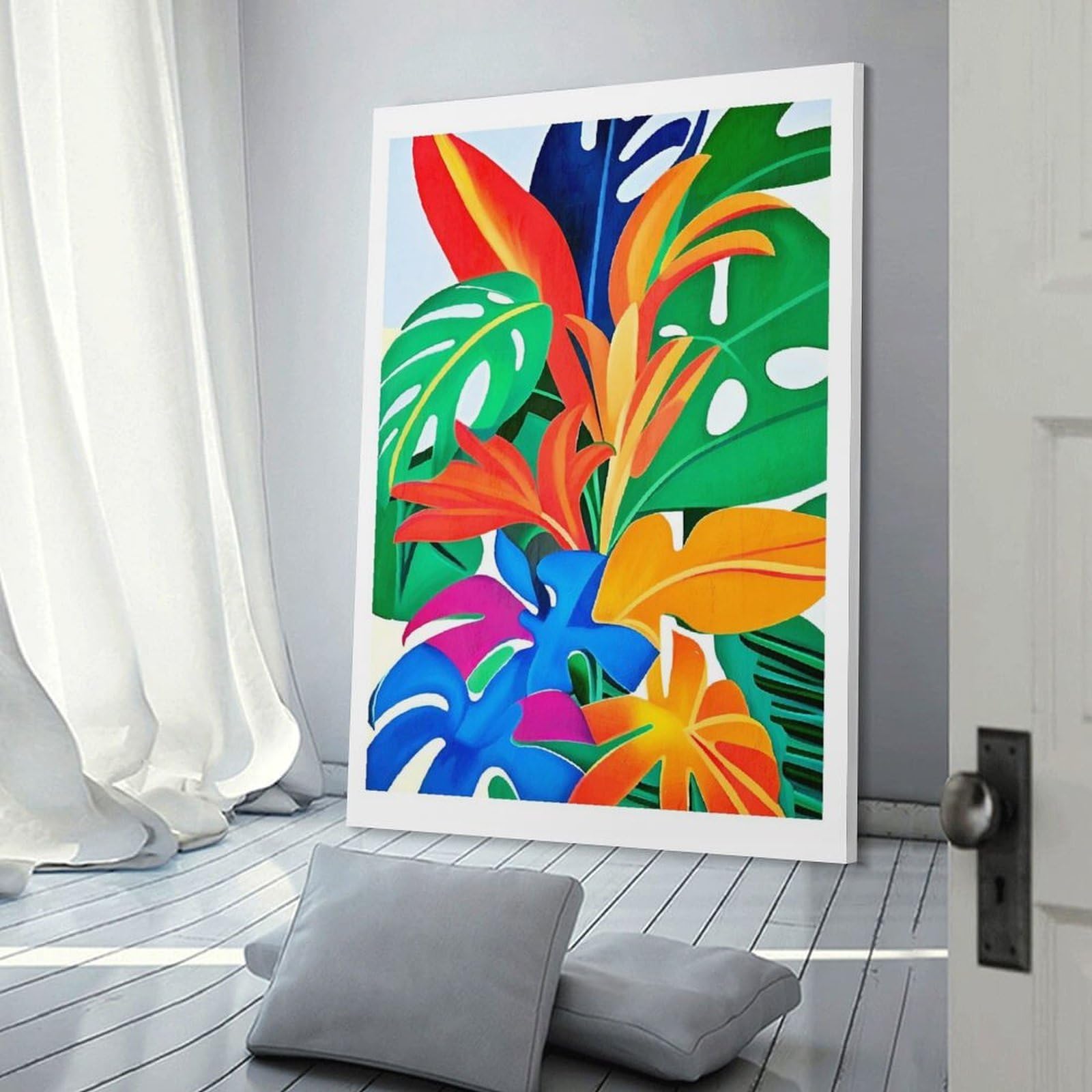 Junmoney Decorative Wall Artwork Wild Jungle Nature, 20x30inch(50x75cm), for Living Room, Lounge Or Sitting Room, Modern Wall Decor for Cosy Interiors