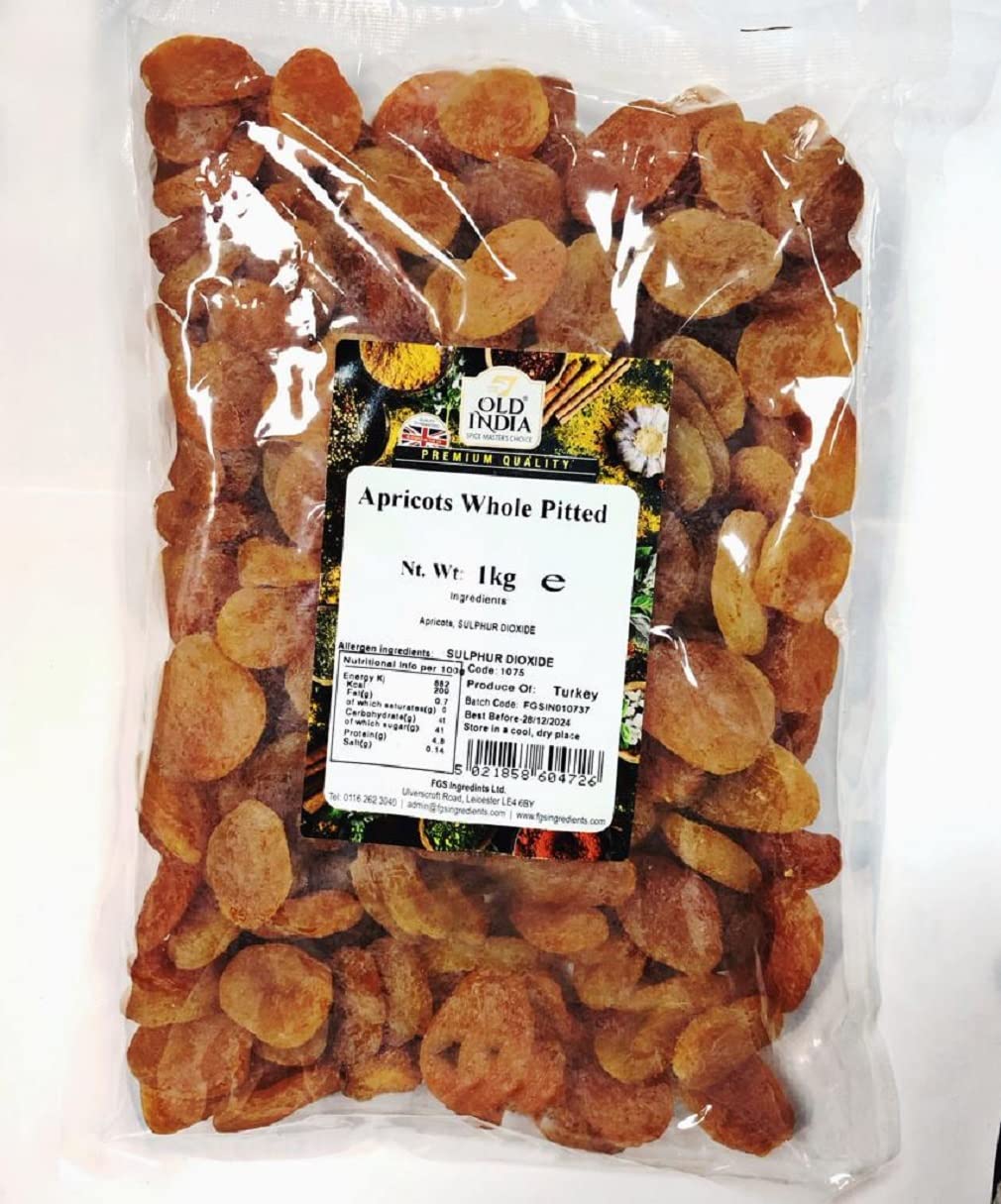 Old India Apricots Whole Pitted 1kg