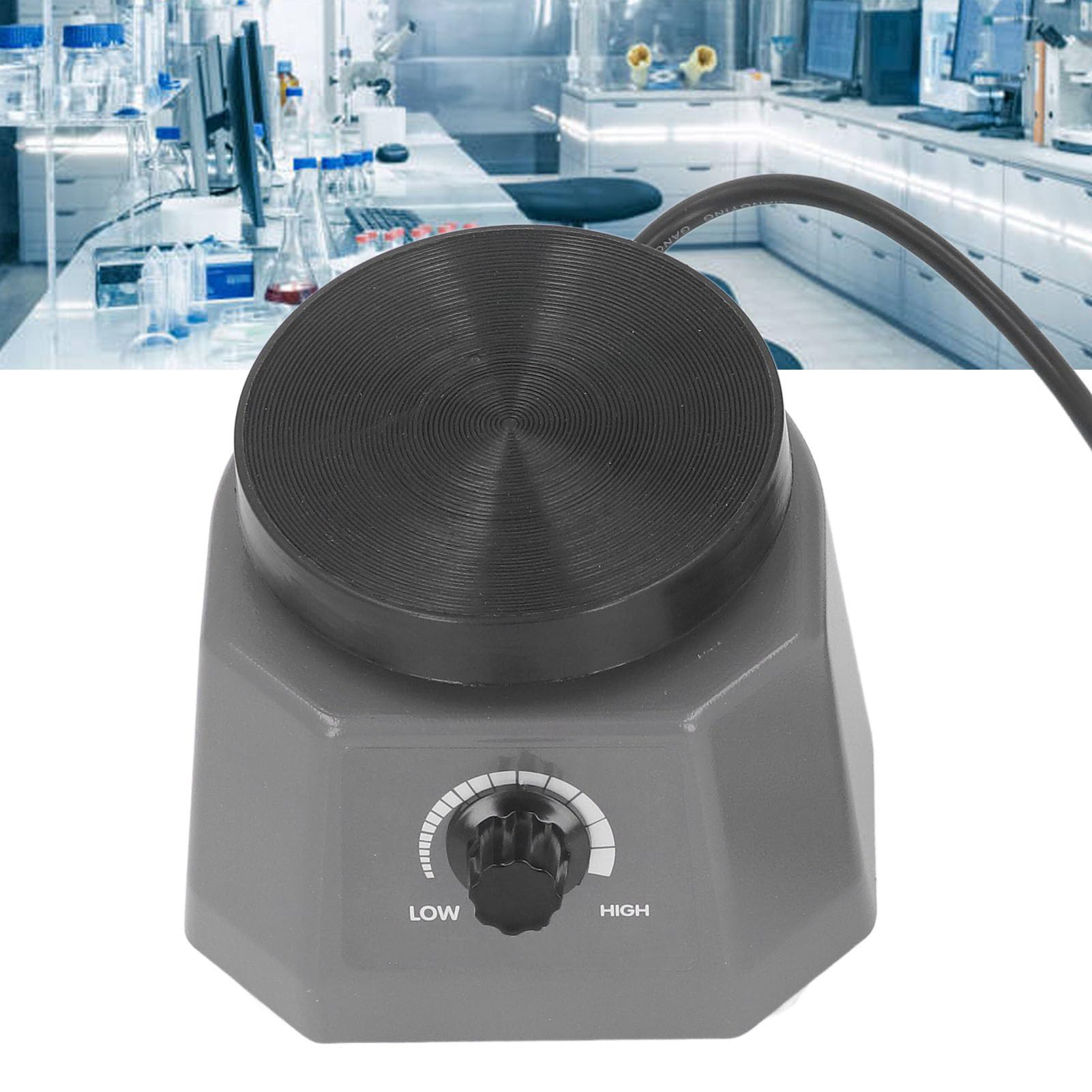 Garosa Vibrador Laboratorio 100W Placa Vibradora Mezcla Yeso Dental Máquina Agitadora Enchufe UE Oscilador Equipos Dentales 4 Pulgadas