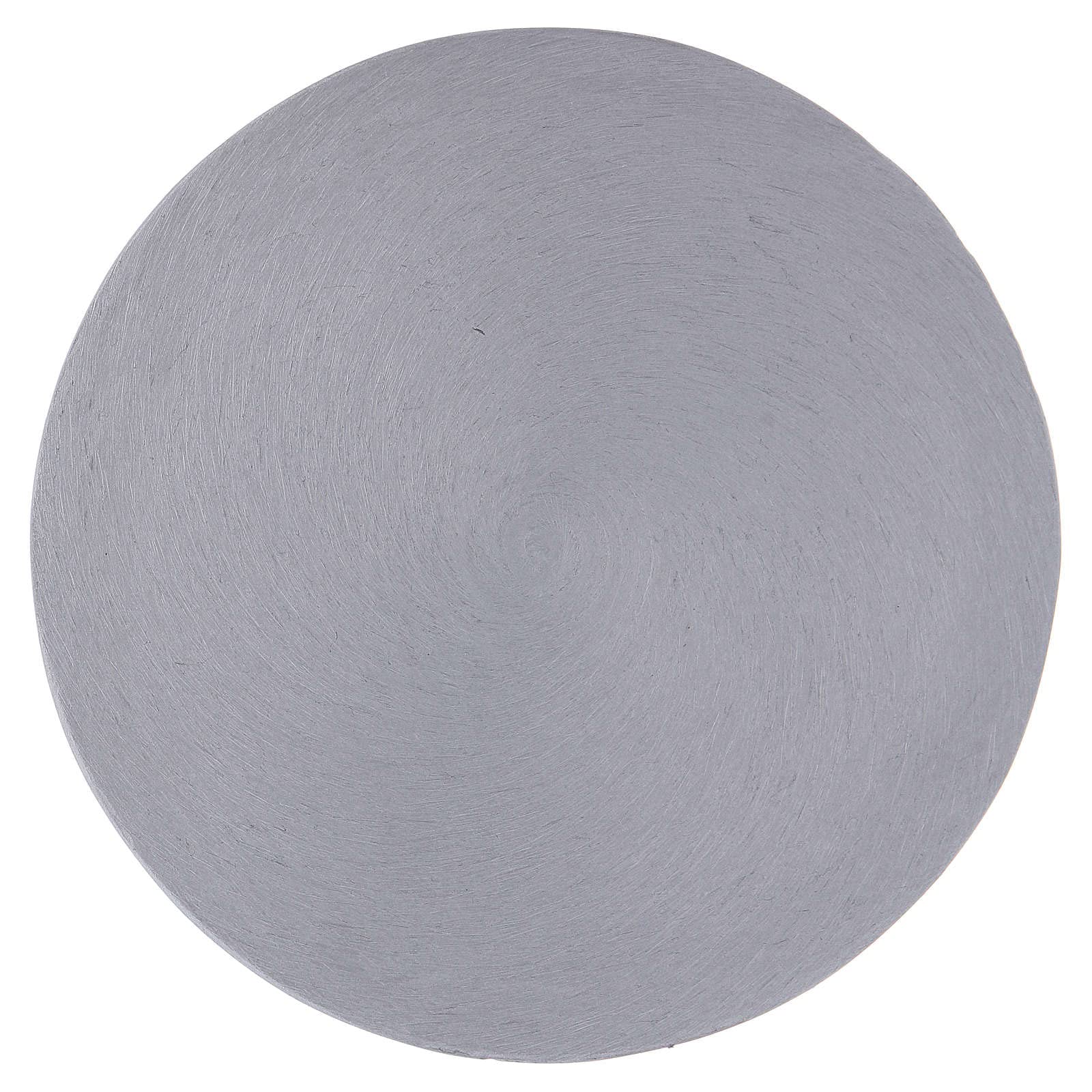 Round Candle Holder in knurled Aluminium