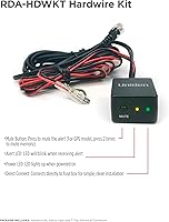 Vista 3 de Kit de cableado duro inteligente Uniden RDA-HDWKT para detector de radar con botón de silencio/marca y LED de alerta y de encendido R8w, R8, R7