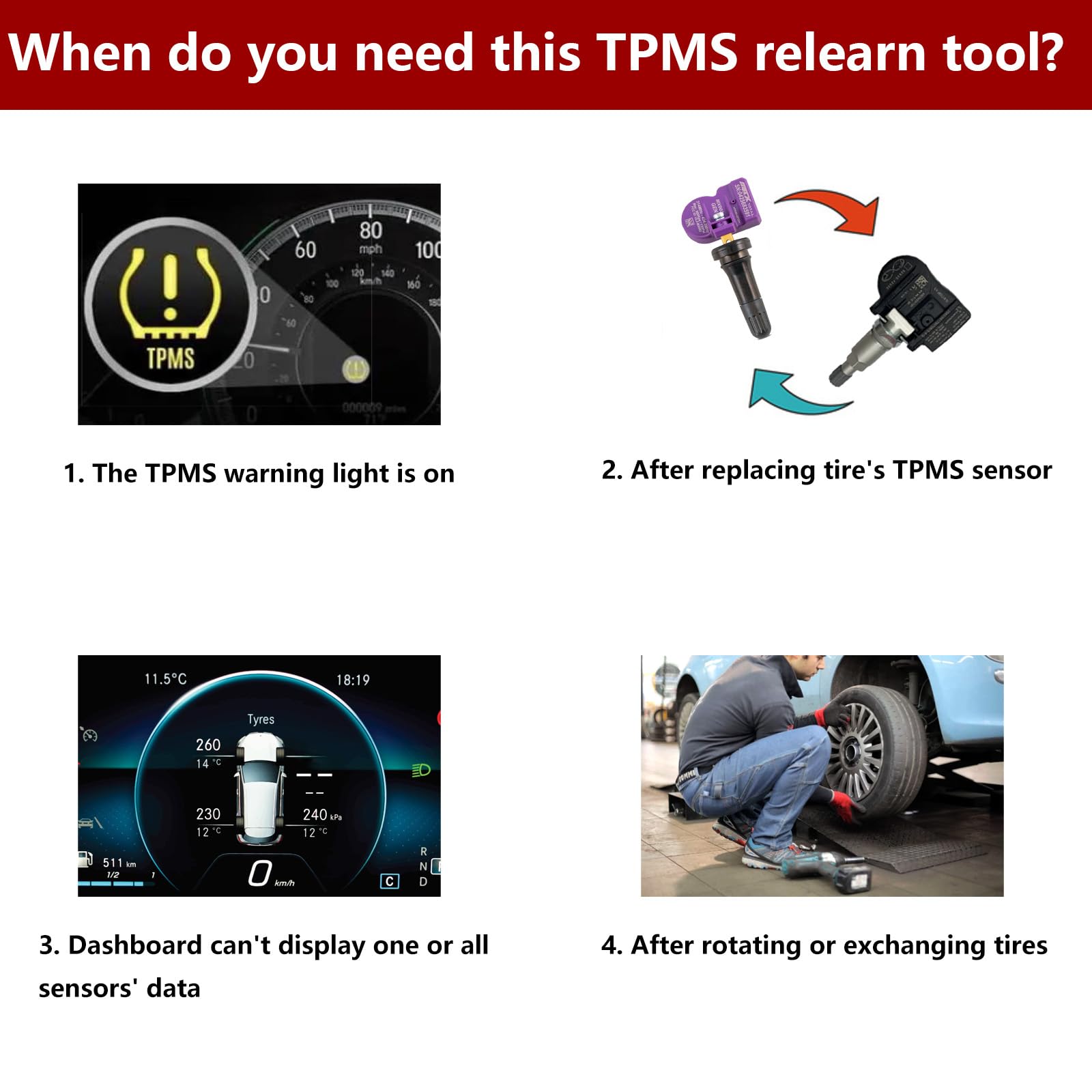 Amazon.co.jp: TPMS リラーニングツール TPMS リセットツール フォード