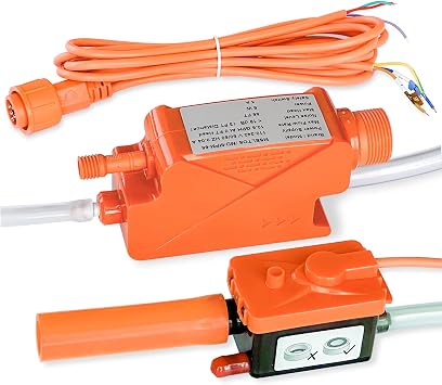 MSELTOS 66 FT 10.6 GPH Mini Split HVAC Condensate Pump, 115V/230V w/Automatic Safety Switch, AC Condensation Removal for Air Conditioner System, Furnace, Dehumidifier, Ice Maker