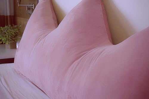 Miniatura 9 de Peachwell Almohada grande con respaldo de corona, almohada de apoyo para reposo de cama, almohada de cabecera con funda extraíble para leer,