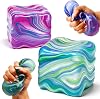 Nice Squishy Toys for Stress Relief, Ice Cube Stress Relax Fidget Toys, Sensory Fidget Toys, Squeeze Balls for Autism Anxiety Relief, Nice Balls for Adults