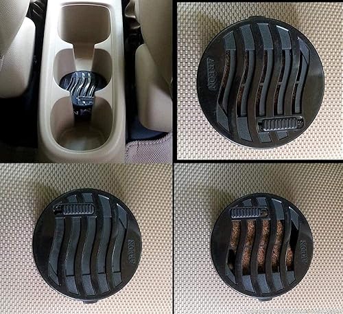 AREON Ken - Ambientador para automóvil, aroma negro vainilla, fragancia de larga duración, desodorante fragante portátil con salida de olor