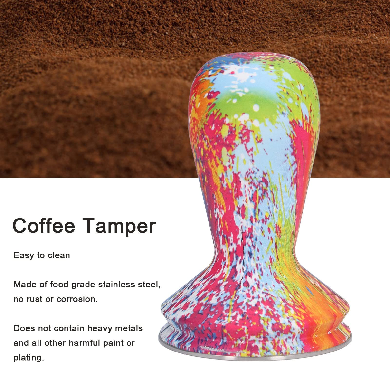 58mm Espresso Tamper, Colorful and Practical Coffee Tamper Espresso Press for Home Office