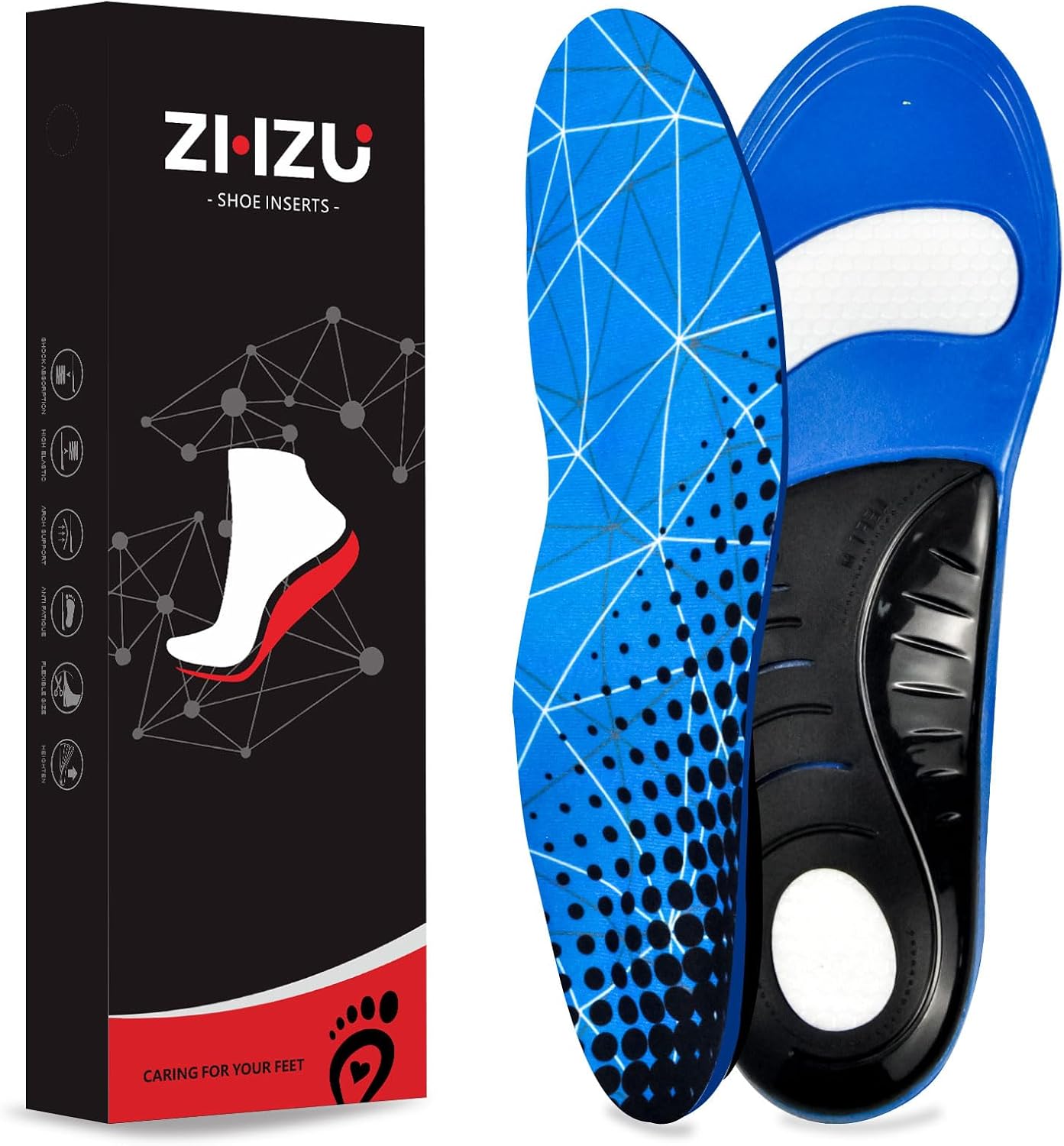 2 Pairs Insoles for Hey Dude Shoes Men & Women – Arch Support Shoe Inserts for All-Day Comfort, Shock-Absorbing Cushion Insoles to Reduce Foot Fatigue – Replacement Footwear Inserts M(41-43) 2 Pairs Insoles for Hey Dude Shoes Men & Women – Arch Support Shoe Inserts for All-Day Comfort, Shock-Absorbing Cushion Insoles to Reduce Foot Fatigue – Replacement Footwear Inserts M(41-43)