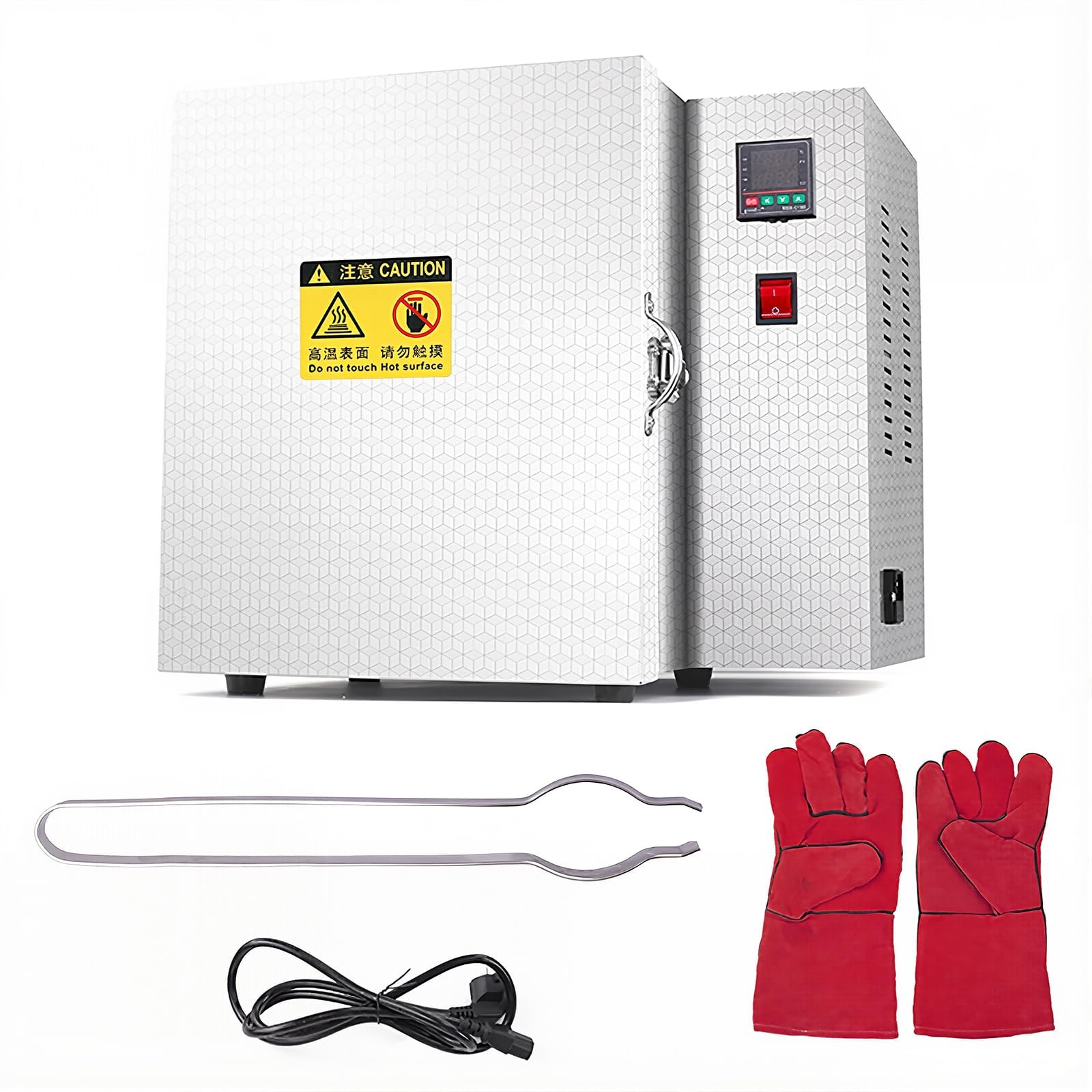 Forno per colata di gioielli, 1500 W, con controllo della temperatura PID, forno a cera per fusione e smaltatura di metalli, ideale per la creazione di gioielli
