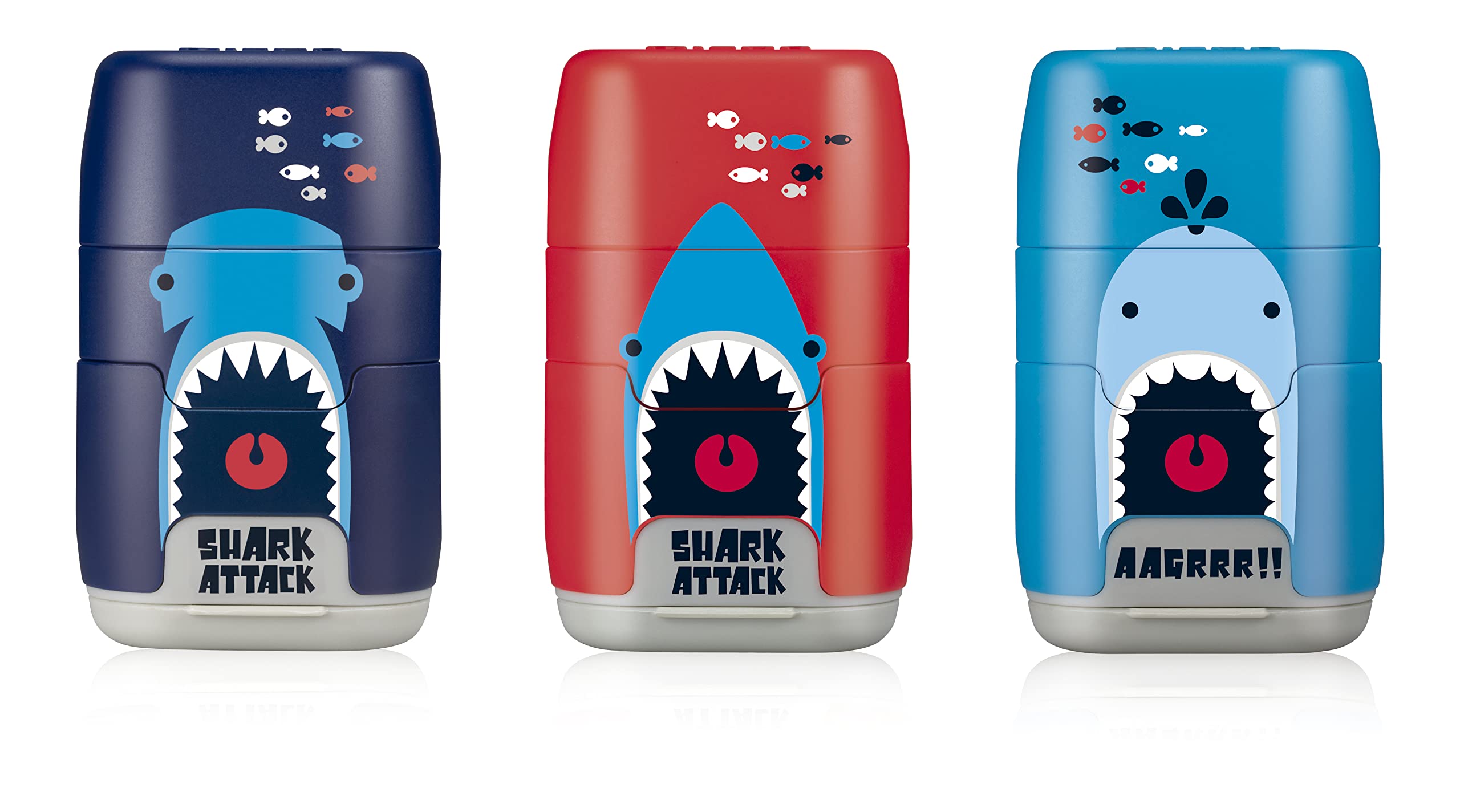 MILAN Blíster afilaborra COMPACT Shark attack + 2 gomas de recambio (BYM10435)