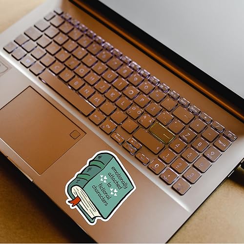 Miniatura 2 de Adhesivo emocionalmente unido a personajes de ficción, calcomanía Kindle, calcomanía de libro, mercancía de libro, calcomanía para laptop,