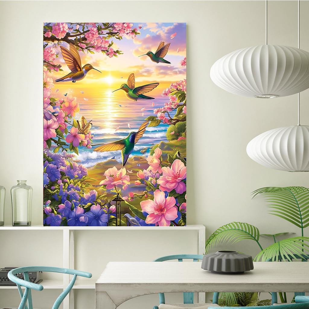 Ycydilirab 5D Diamond Art Kit - Flowers Design, 12x16 Inch, Relaxing DIY Craft For Adults - View #8
