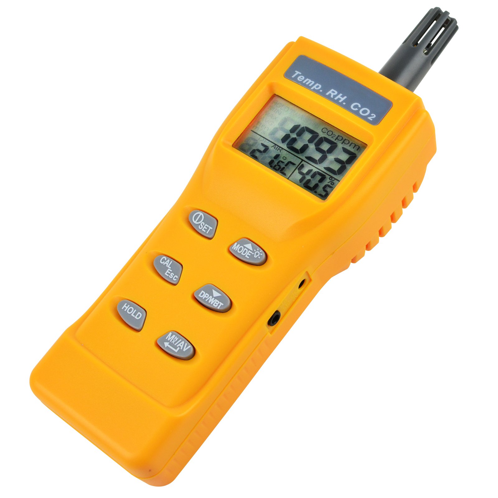 CO2 Meter Handheld CO2 Monitor 9999ppm Measuring Range Carbon Dioxide ...