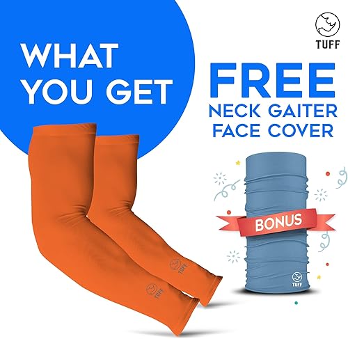 Miniatura 7 de TUFF - Mangas de compresión para brazos refrigerantes, mangas de brazo UPF 50 para hombres y mujeres..