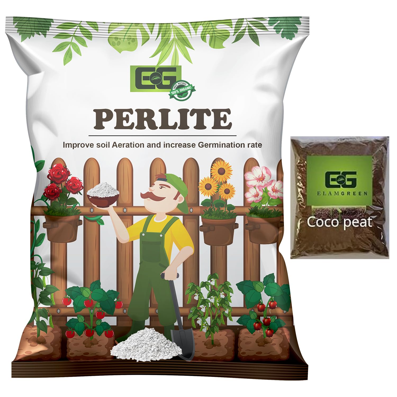 Elamgreen Gardening Potting Soil Perlite Hydroponics Medium Horticultural Potting Mix (2) (B08X3BQGMY) Amazon Price History, Amazon Price Tracker