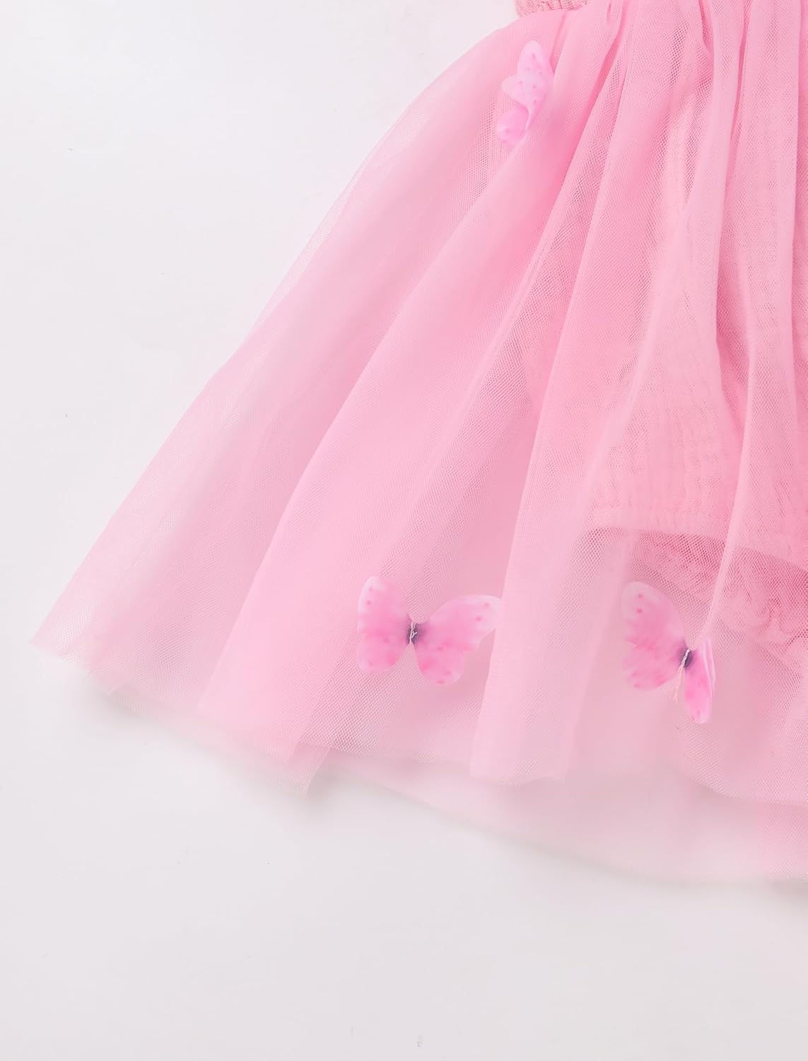 IDOPIP Butterfly 1st Birthday Outfit for Baby Girls Embroidery One Romper Smocked Tutu Dress with Headband Cake Smash Clothes - Image 5
