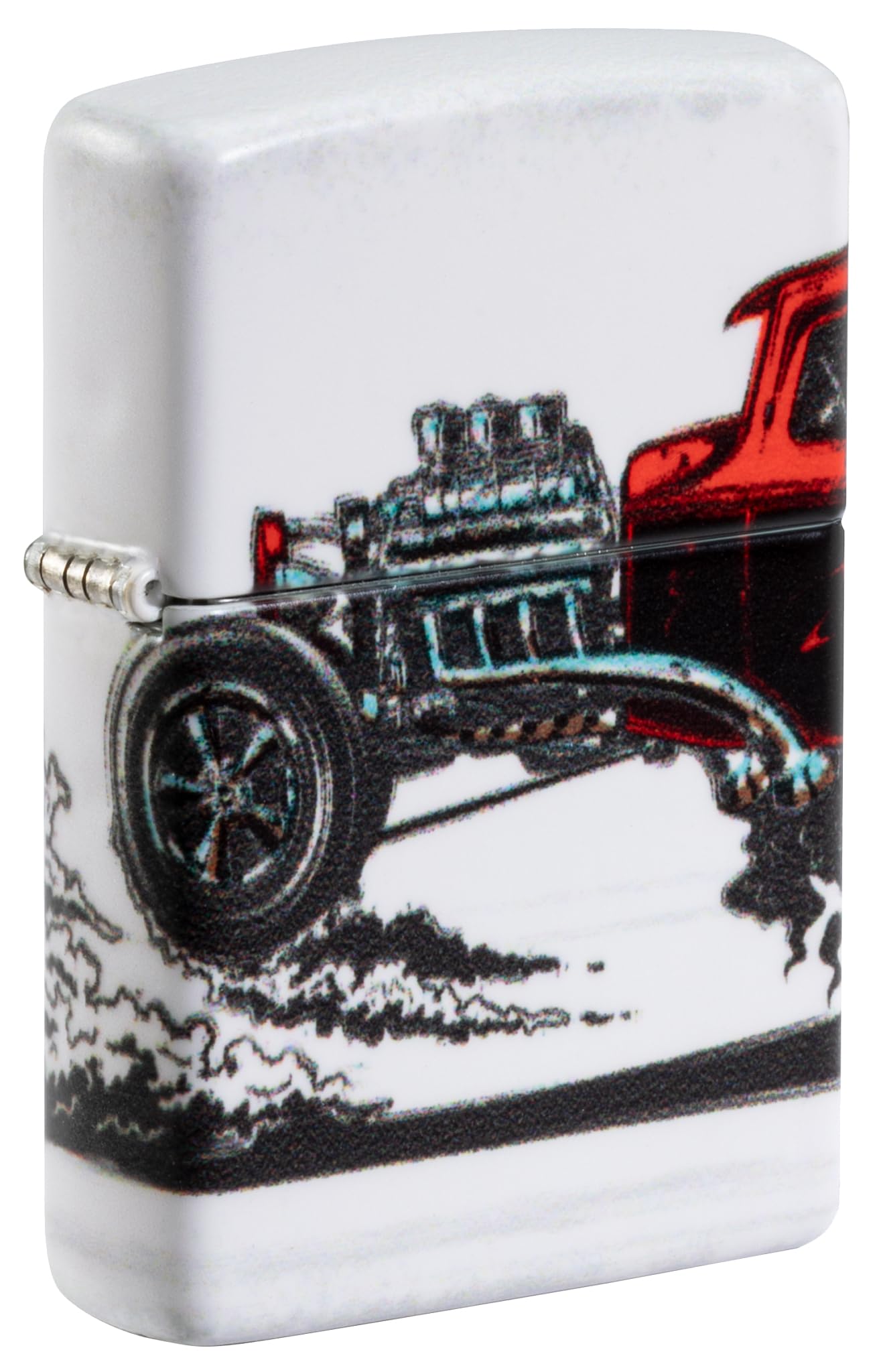 Zippo Sturmfeuerzeug - Hot Rod, 540°, Color Image - Nachfüllbar - Wiederverwendbar - Windfestes Design - Geschenkbox - Made in USA