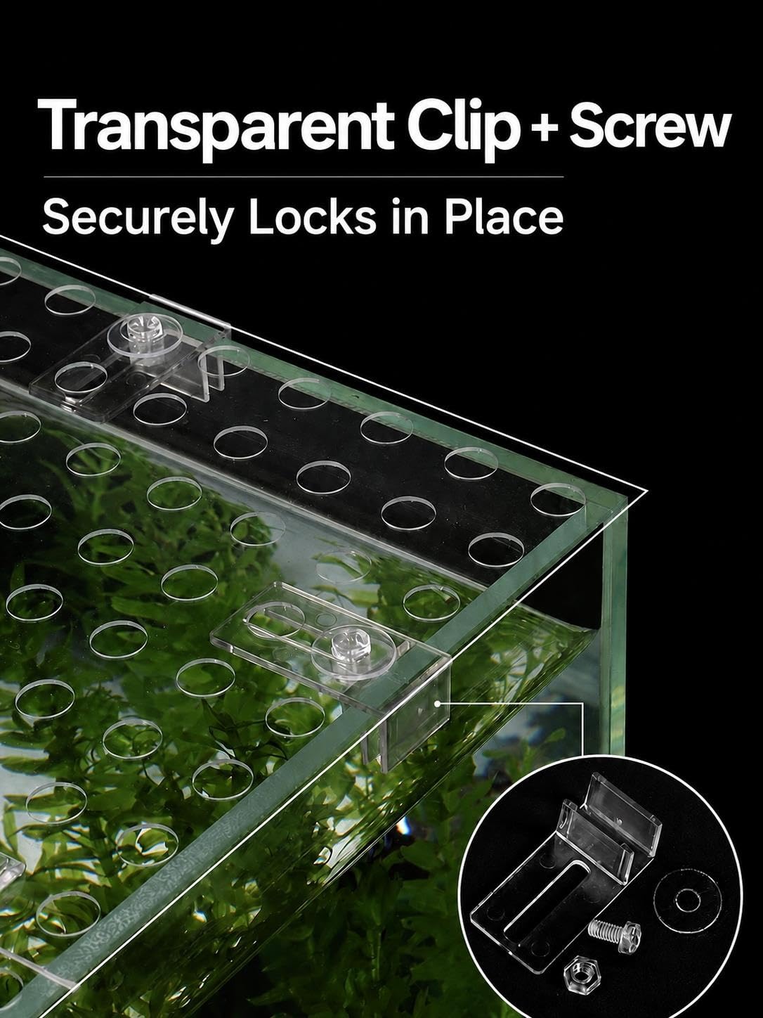 Generisch Aquariumdeckel, transparente Polycarbonat-Aquariumabdeckung